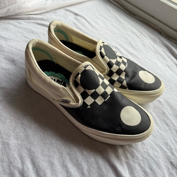 Vans Shoes - Vans Black & White Yin/Yang Checkered Classic Slip On.